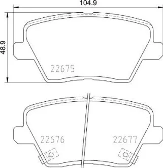 Фото 1 - гальмівні колодки дискові BREMBO P30 109 Гальмівні колодки дискові BREMBO P30 109 (фото 1)