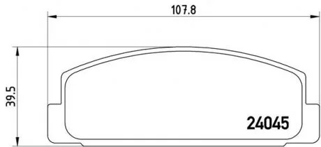 Тормозные колодки дисковые, к-кт. BREMBO P49 036