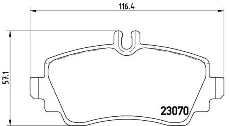 Гальмівні колодки дискові, к-кт. BREMBO P50 036