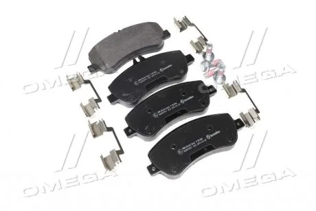 Тормозные колодки дисковые, к-кт. BREMBO P50 086