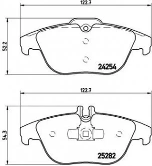 Тормозные колодки дисковые, к-кт. BREMBO P50 104