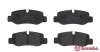 Тормозные колодки дисковые, к-кт. BREMBO P50 126 (фото 2)