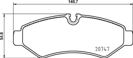 Гальмівні колодки дискові BREMBO P50 155 (фото 1)