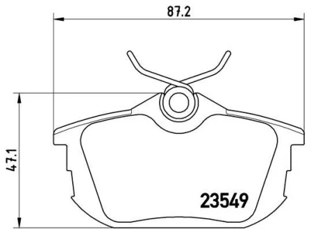 Комплект гальмівних колодок із 4 шт. дисків BREMBO P54023
