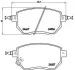 Тормозные колодки дисковые, к-кт. BREMBO P56 051 (фото 1)