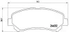 Тормозные колодки дисковые, к-кт. BREMBO P56 062 (фото 1)