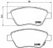 Комплект тормозных колодок с 4 шт. дисков BREMBO P59051 (фото 1)