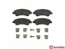 Тормозные колодки дисковые, к-кт. BREMBO P61 066 (фото 2)