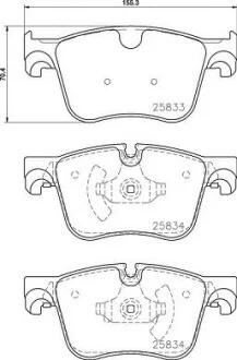 Тормозные колодки, к-кт. BREMBO P 61 127