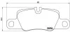 Тормозные колодки дисковые, к-кт. BREMBO P65 020 (фото 1)