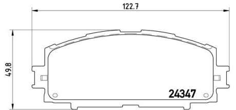 Тормозные колодки дисковые, к-кт. BREMBO P83 086
