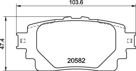 Гальмівні колодки дискові BREMBO P83 174 (фото 1)