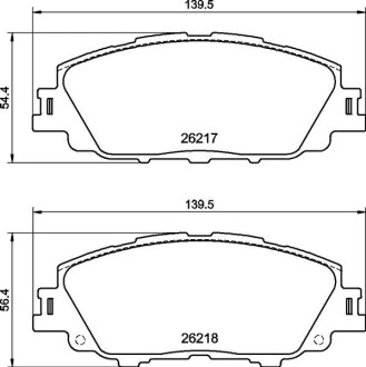 Гальмівні колодки дискові BREMBO P83 175 (фото 1)