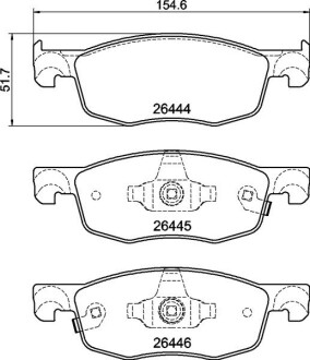 Гальмівні колодки дискові BREMBO P83 185 (фото 1)