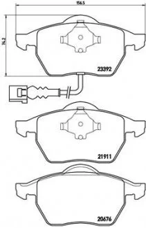Комплект гальмівних колодок із 4 шт. дисків BREMBO P85045
