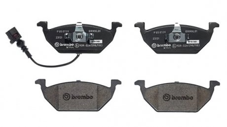 Комплект тормозных колодок с 4 шт. дисков BREMBO P85072X