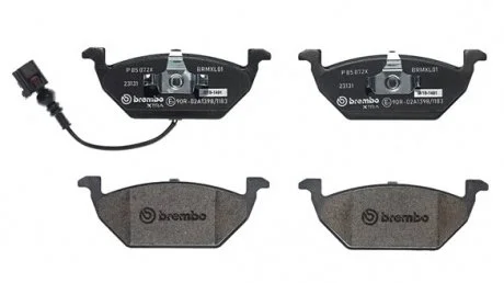 Комплект тормозных колодок с 4 шт. дисков BREMBO P85072X