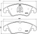 Комплект тормозных колодок с 4 шт. дисков BREMBO P85098X (фото 2)