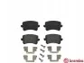 Комплект тормозных колодок с 4 шт. дисков BREMBO P85108 (фото 2)