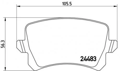 Комплект тормозных колодок с 4 шт. дисков BREMBO P85108