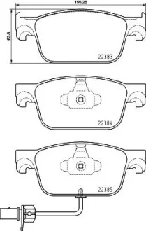 Тормозные колодки дисковые BREMBO P85 153