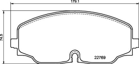 Гальмівні колодки дискові BREMBO P85 176 (фото 1)