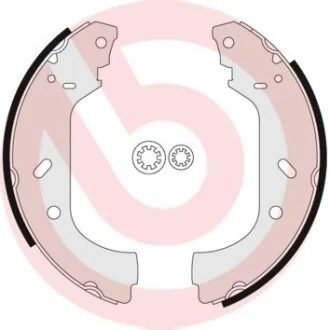 Фото 1 - гальмівні колодки барабанні BREMBO S23 517 Гальмівні колодки барабанні BREMBO S23 517 (фото 1)