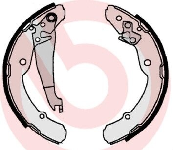 Тормозные колодки барабанные BREMBO S85 516