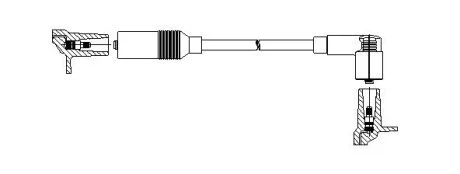 Провод высоковольтный AUDI 10/80 / A6 86-97 BREMI 11540