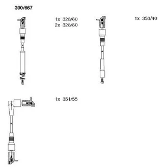 Провода зажигания BREMI 300/667
