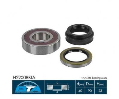 Підшипник маточини колеса комплект BTA H22008BTA (фото 1)