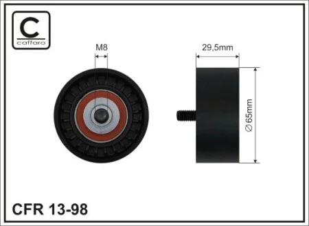 Натяжний механізмKlasa E (W211) 2.2CDI / 2.7CDI (OM646.., OM647..) 02- CAFFARO 13-98