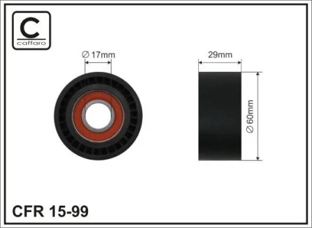 Ролик Bmw 7 (E65 / E66) 4.0d / 4.5d 02- CAFFARO 15-99