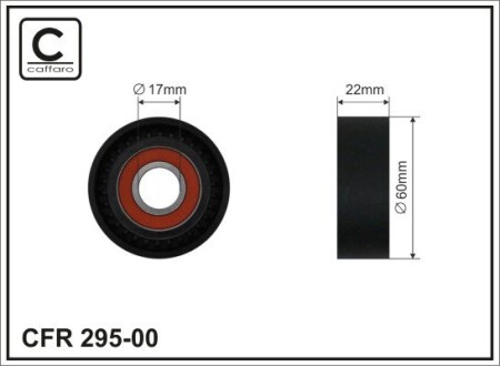 Натяжний ролик Ford 1.8D / TD Servo + Klima CAFFARO 295-00