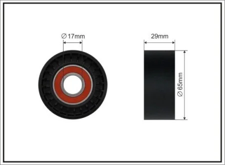 Ролик ремня поликлинового Renault / Opel 2.0dCi, 2.3CDTi CAFFARO 323-99