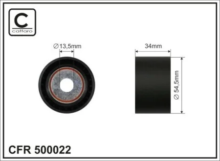 Ролик Mercedes G, GL, M, R, S 280 CDI / 320 CDI 07.05- CAFFARO 500022