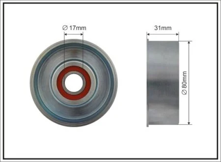 Фото 1 - 80x17x31 Ролик паска приводного Nissan X-Trail 01- CAFFARO 500085 80x17x31 Ролик паска приводного Nissan X-Trail 01- CAFFARO 500085 (фото 1)