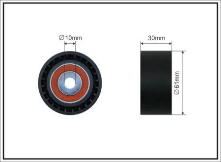 Ролик натяжной CITROEN C3 1.4 HDI / SKF / CAFFARO 500142