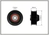 Ролик обводной ремня поликлинового MB 250GD 2.5D (OM601D23 / OM602D29 / OM603D35) 12.88- 80-12