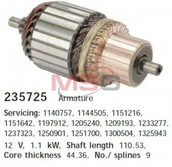 Якорь FORD Ecotec / Ecoboost 1.8-2.0 CARGO 235725