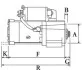 Стартер (12В, 2кВт, новий) CHEVROLET MATIZ VW LT 28-35 II, LT 28-46 II 1.0LPG/2.5D 05.96-03.11 CARGO F 032 112 221 (фото 2)