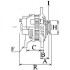 Генератор (14В, 90А, новий) NISSAN ALMERA II, PICK UP, X-TRAIL I 2.2D/2.5D 05.98-01.13 CARGO F032113324 (фото 3)