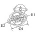 Стартер (12В, 2кВт, новий) HYUNDAI ELANTRA III, SANTA FÉ I, SANTA FÉ II/SUV, SANTA FÉ I/SUV, SONATA V, TRAJET, TRAJET/MINIVAN, TUCSON, TUCSON/SUV KIA CARENS II, CARENS III 2.0-2.9D 04.01-06.15 CARGO F 032 113 329 (фото 5)