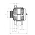 Генератор (14В, 85А, новий) LAND ROVER 110/127, DISCOVERY I, RANGE ROVER I, RANGE ROVER II 3.5-4.3 09.83-03.02 CARGO F032113763 (фото 2)