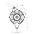 Генератор (14В, 85А, новий) LAND ROVER 110/127, DISCOVERY I, RANGE ROVER I, RANGE ROVER II 3.5-4.3 09.83-03.02 CARGO F032113763 (фото 4)