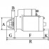 Стартер (12В, 2,7кВт, новий із заставою) VW TRANSPORTER T3 JCB FASTRAC LAVERDA M MASSEY FERGUSON 5000, 6000, BETA VALTRA N, T 1.6D-7.4D CARGO F032115472 (фото 3)