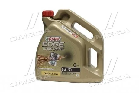 Масло моторное EDGE 0W-30 TURBO DIESEL, 4л CASTROL 157E5C