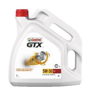Моторное масло GTX ULTRACLEAN / 5W30 / 4л. /(ACEA С4) CASTROL 15901C (фото 1)