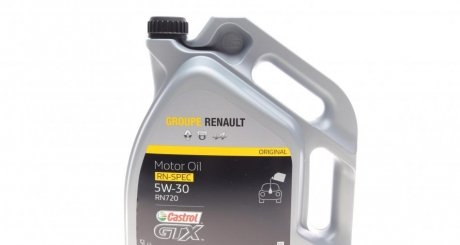 Масло моторное GTX RN-SPEC 5W-30 RN 720 (5 Liter) CASTROL 15CFA6