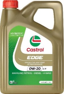 Моторна олива EDGE LL IV / 0W20 / 4л. / CASTROL 15F612